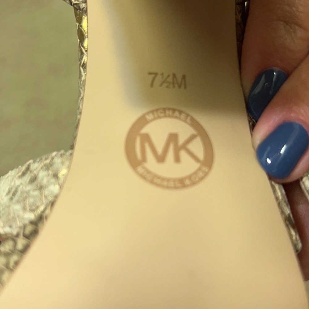 Michael Kors annaliese gold snake heels - Picture 4 of 4